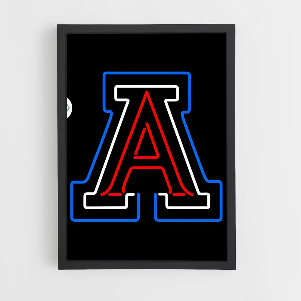 Poster Neon Wildcats – affiche Basketball (vue 2)